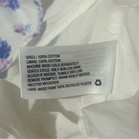 Dress Blue White Floral - Picture 3 of 3